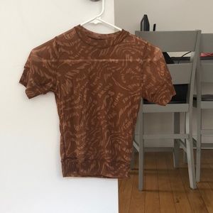 Skims Summer Mesh Sheer Logo Shirt